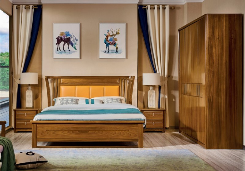 緬甸金絲柚木系列床622#