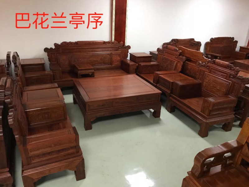 南康紅木家具巴花系列產(chǎn)品5