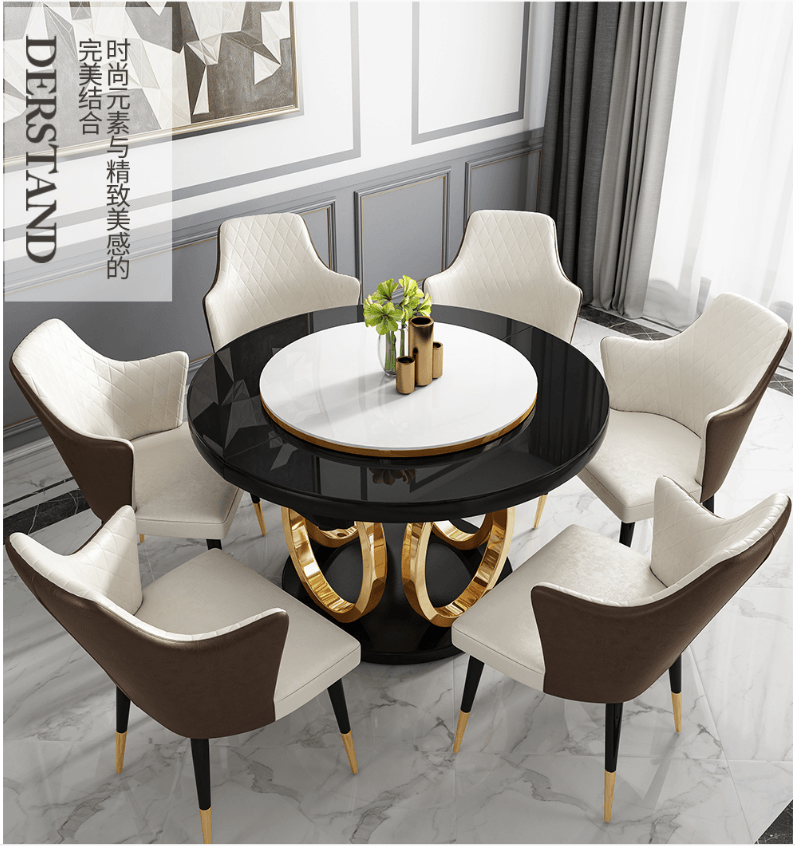 金匠家具輕奢餐桌17