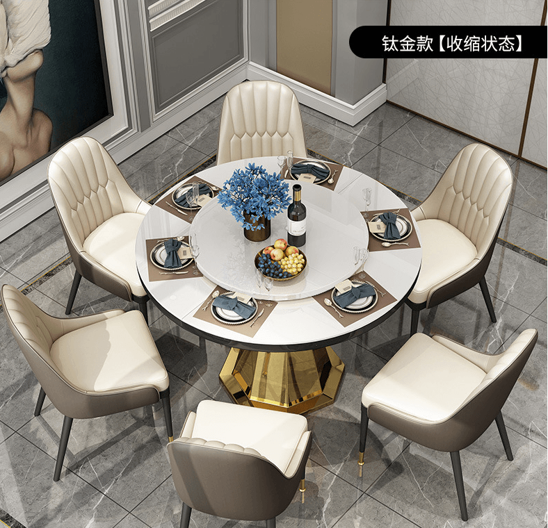 金匠家具輕奢餐桌19