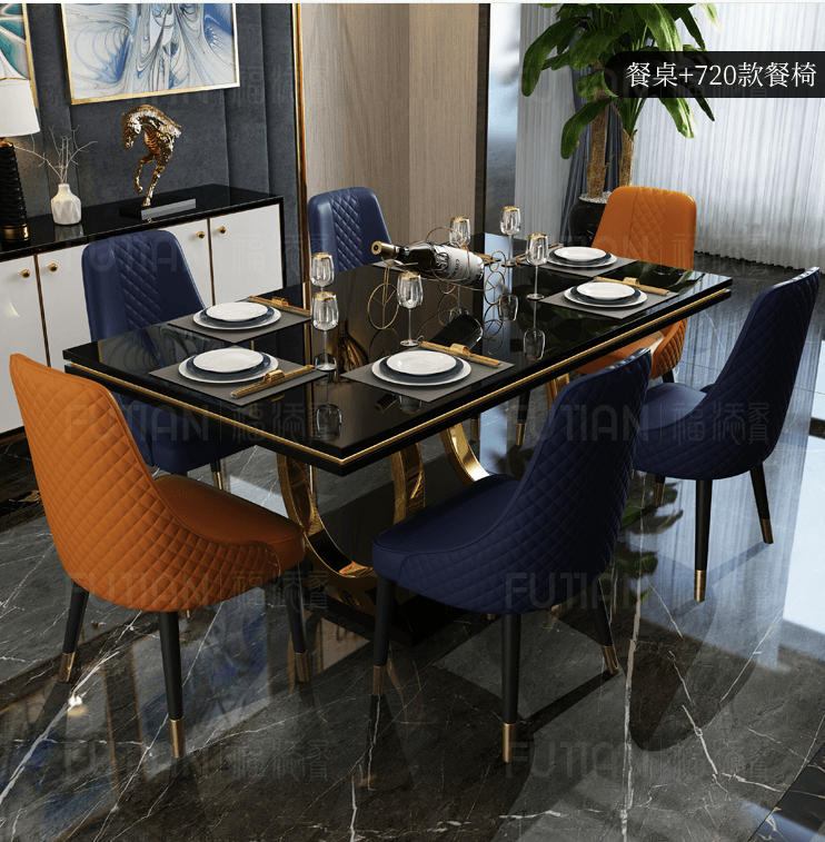 金匠家具輕奢餐桌23