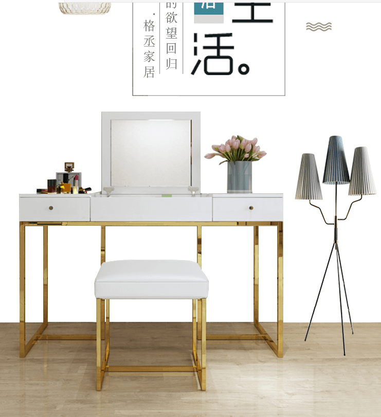 金匠家具輕奢梳妝臺15