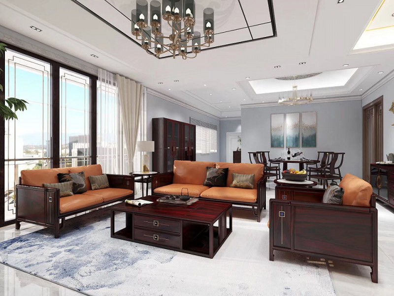 闊葉黃檀紅木家具產品6