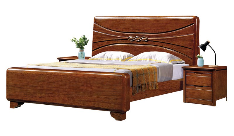 南康俊豐家具：金楸檀木實木床8010#