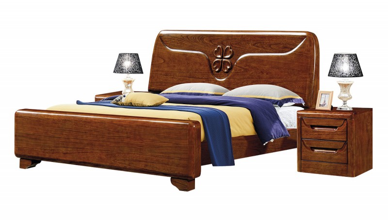 南康俊豐家具：金楸檀木實(shí)木床8009#