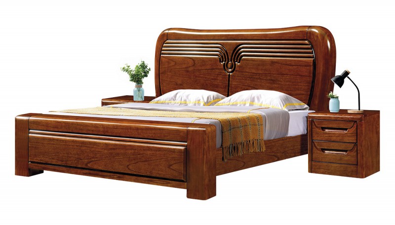 南康俊豐家具：金楸檀木實木床8001#