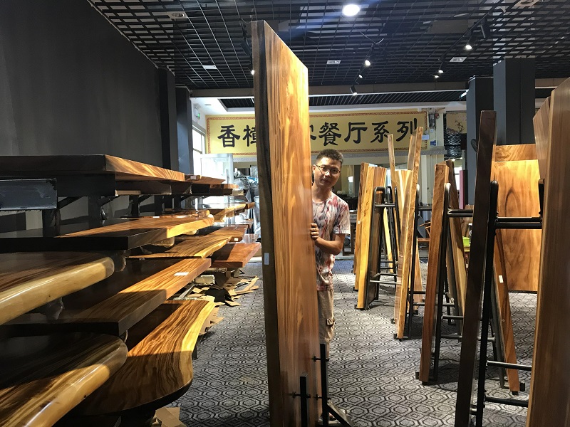 江西贛州南康實木大板茶桌茶臺11