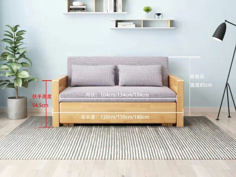 江西南康木公子沙發(fā)床3