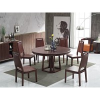 華民盛現代輕奢圓桌A201、西餐椅A01