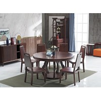 華民盛現代輕奢圓桌A203、西餐椅A01