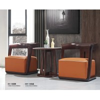 華民盛現(xiàn)代輕奢休閑椅E01、休閑桌A301