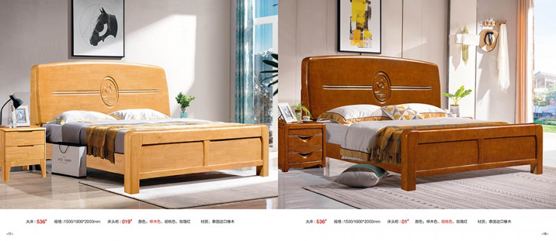 江西南康實木床、橡木床產品9