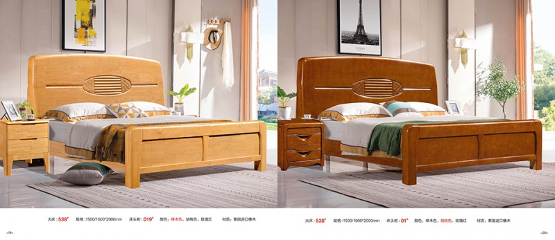江西南康實木床、橡木床產品10