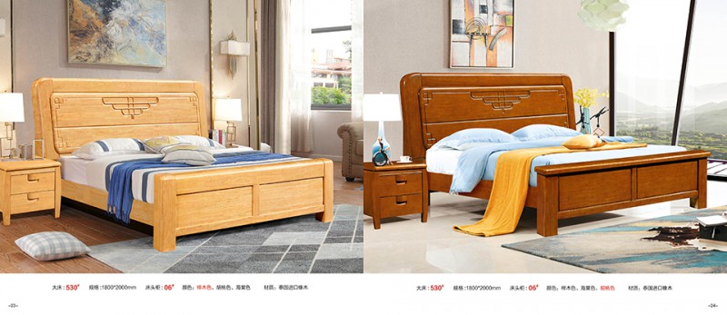 江西南康實木床、橡木床產品12