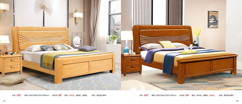 江西南康實木床、橡木床產品14