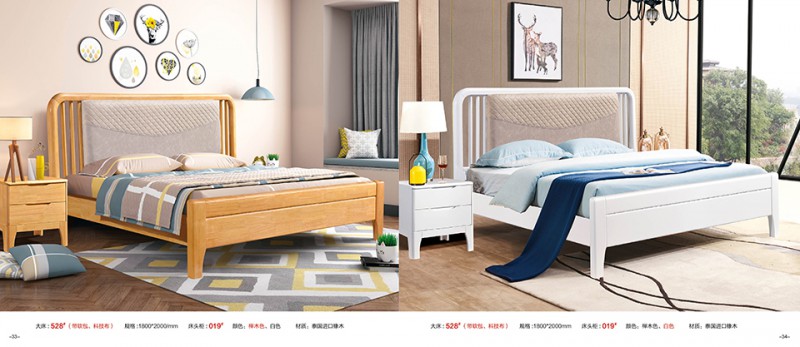 江西南康實木床、橡木床產品17