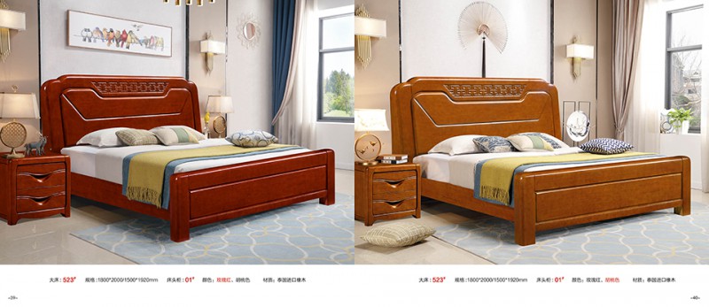 江西南康實木床、橡木床產品20