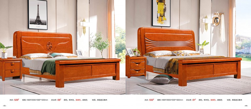 江西南康實木床、橡木床產品22