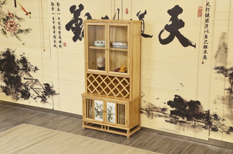 新中式禪意北美白蠟?zāi)炯揖?3