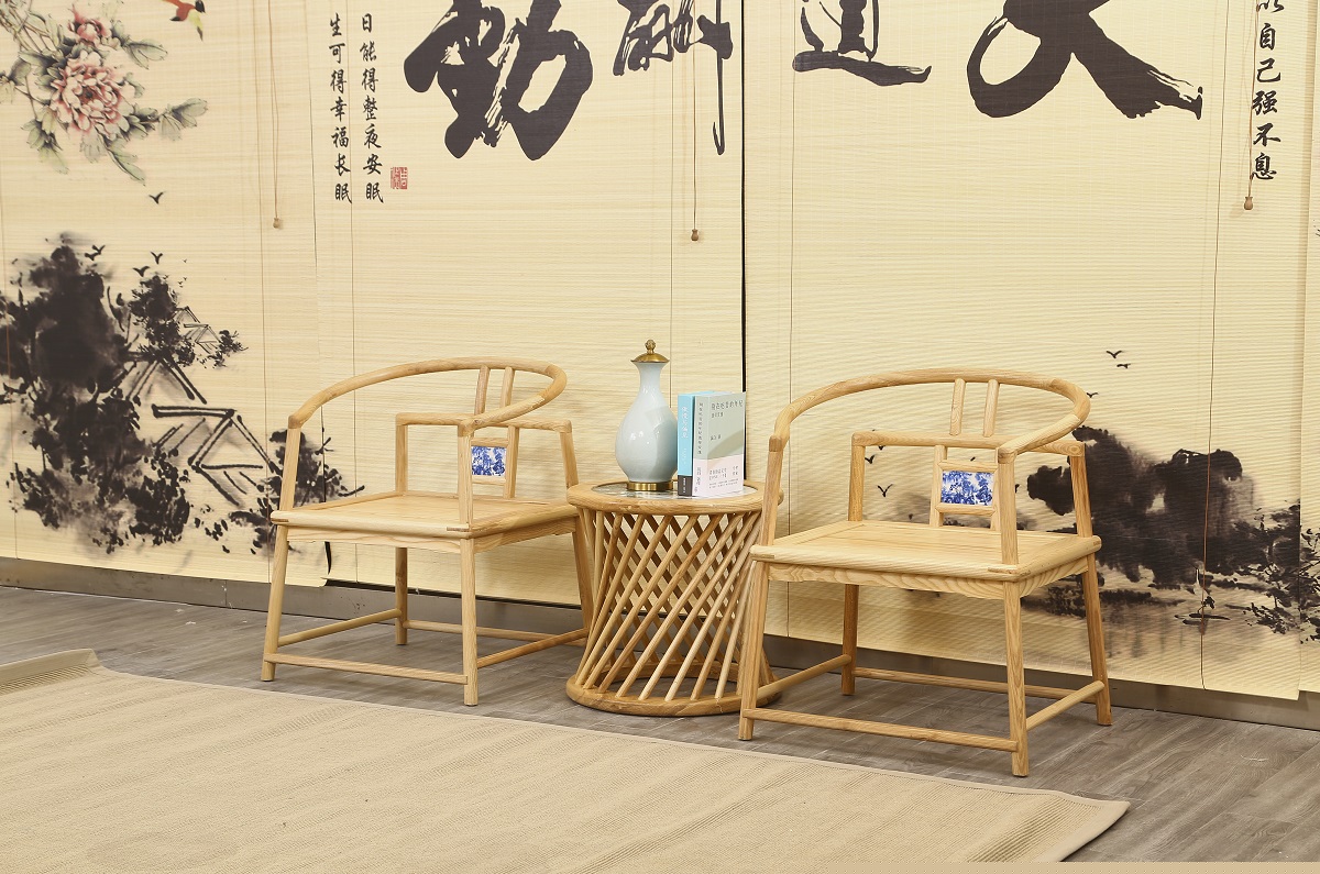 菲百年新中式禪意北美白蠟?zāi)炯揖?6