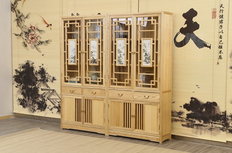 新中式禪意北美白蠟?zāi)炯揖?1