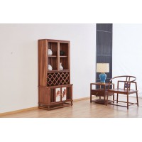 菲百年新中式禪意北美黑胡桃木家具11