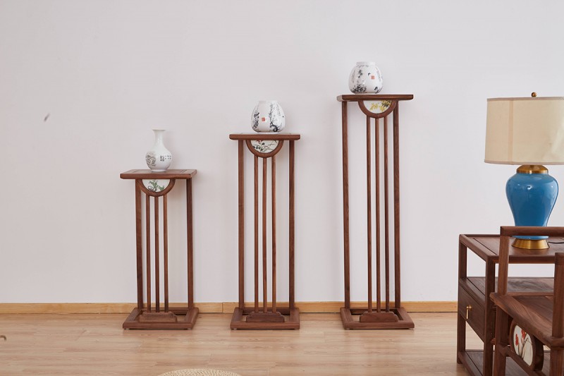 新中式禪意北美黑胡桃木家具10