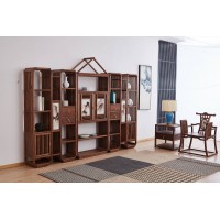 菲百年新中式禪意北美黑胡桃木家具02