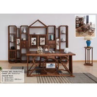 菲百年新中式禪意北美黑胡桃木CM302#茶桌、CM302#茶桌、CM319#博古架