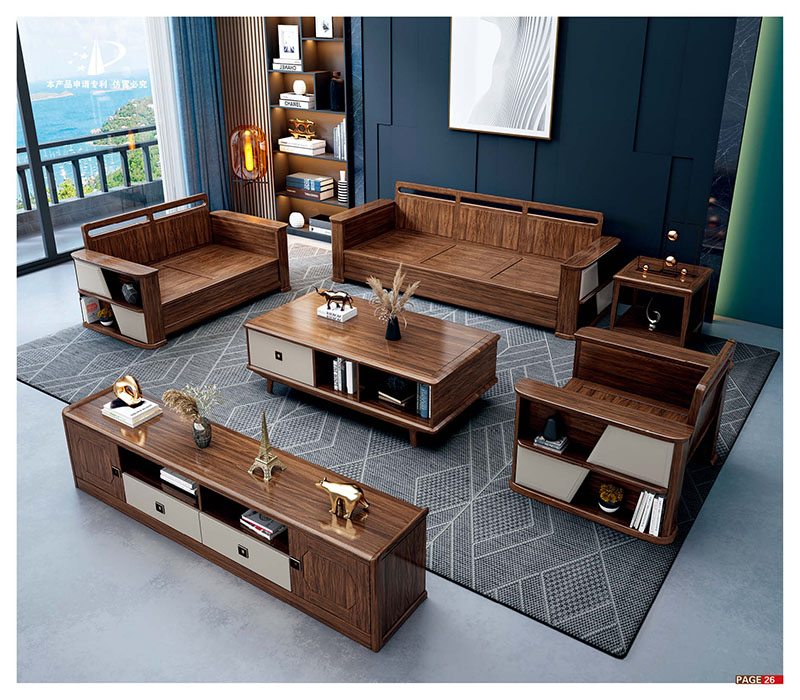 康寶居烏金木現代輕奢極簡家具產品24