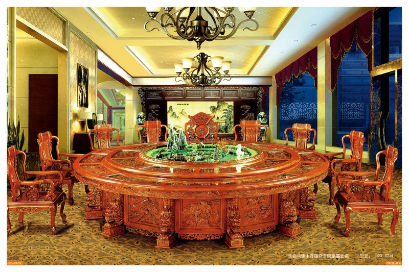 江西南康九安居酒店電動餐桌椅5