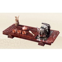 茶友軒605#胡桃色實(shí)木茶盤