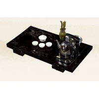 茶友軒612#黑色實木茶盤