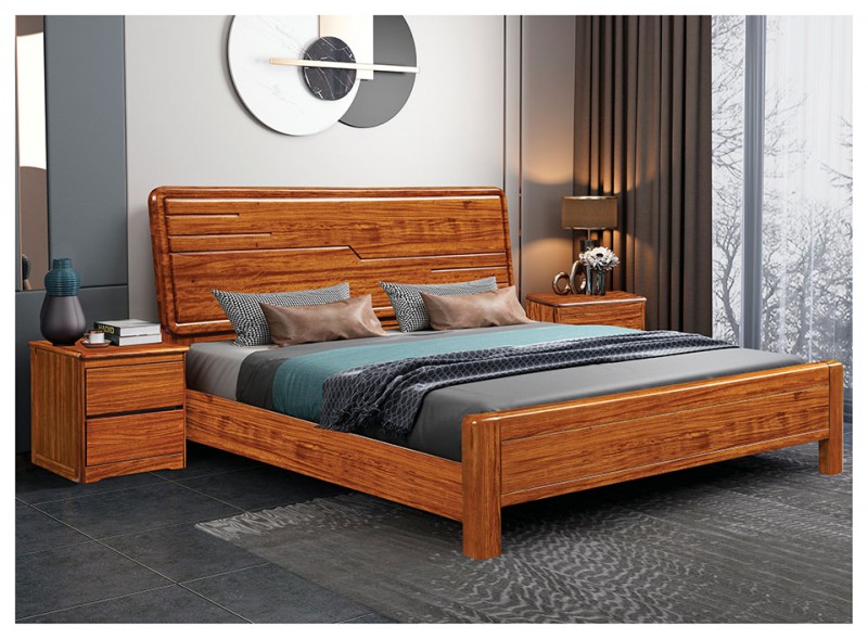 景晨烏金木床632A