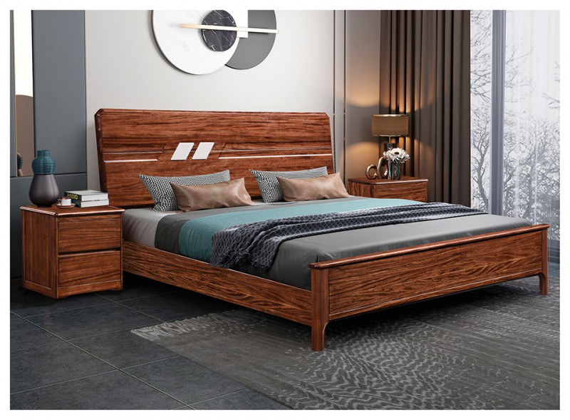 景晨烏金木床622B