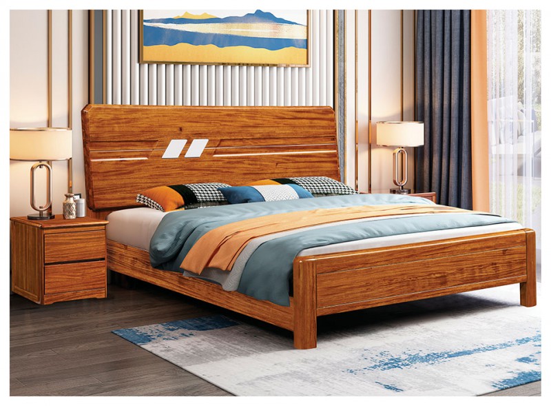 景晨烏金木床622A