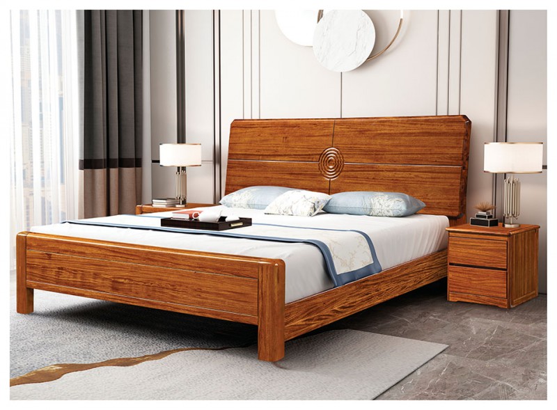 景晨烏金木床621A