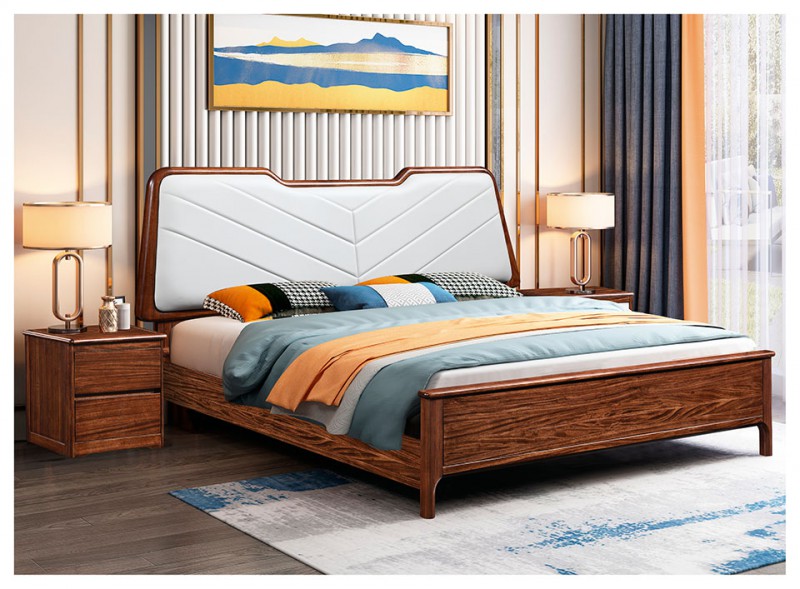 景晨烏金木床613B