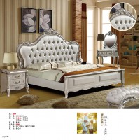 歐美實木套房家具，南康歐美實木家具，江西歐式實木床生產廠家，財興家具