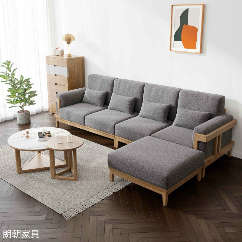 朗朝現代極簡白蠟木家具2