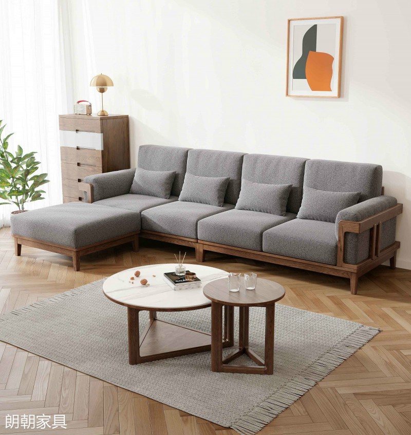 朗朝現代極簡白蠟木家具3