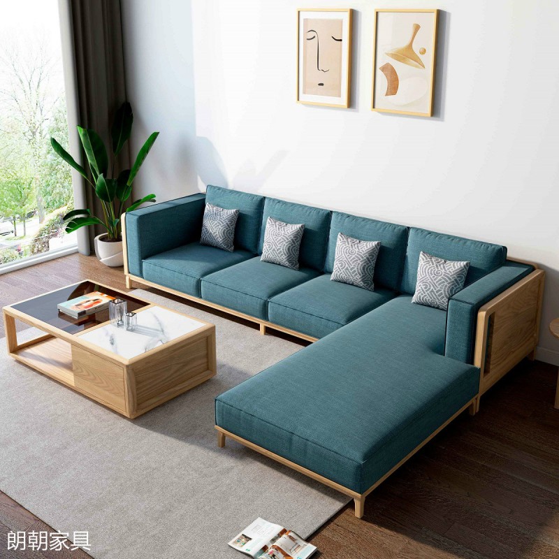 朗朝現代極簡白蠟木家具5