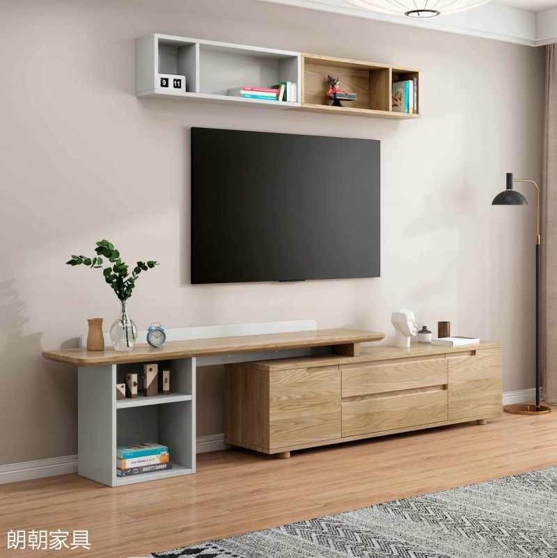 朗朝現代極簡白蠟木家具8