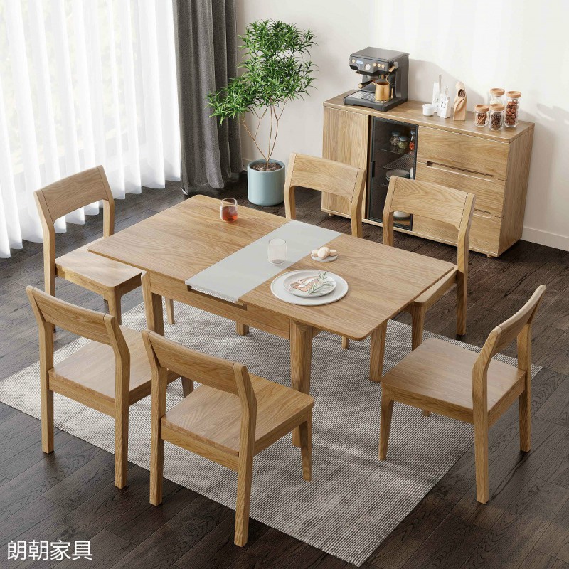 朗朝現代極簡白蠟木家具13