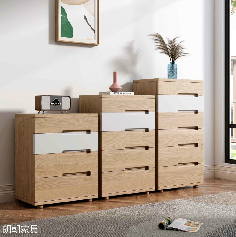 朗朝現代極簡白蠟木家具17