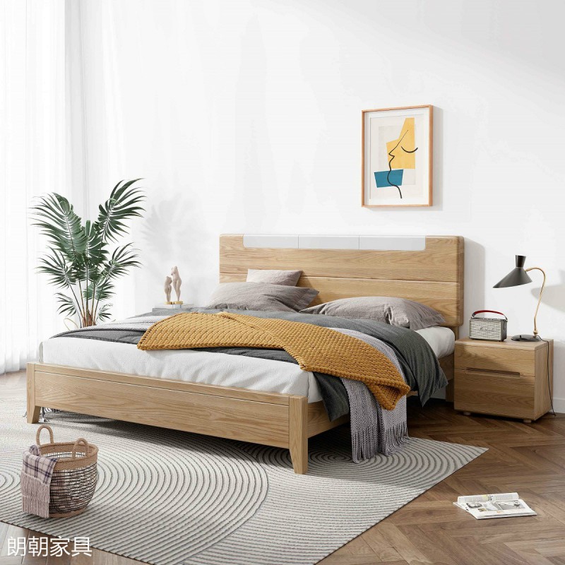 朗朝現代極簡白蠟木家具20