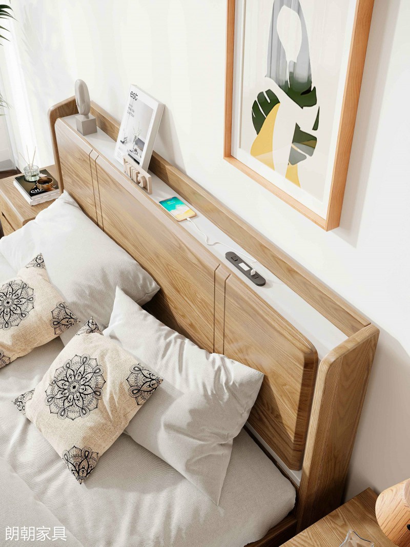 朗朝現代極簡白蠟木家具23