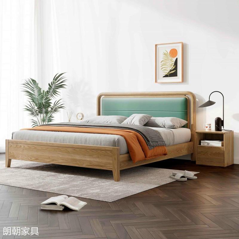 朗朝現代極簡白蠟木家具25