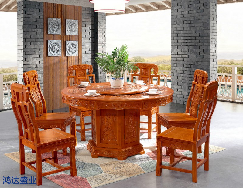 江西南康實(shí)木餐桌椅廠家5