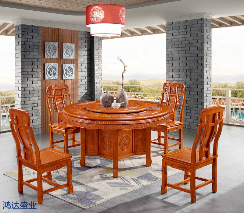 江西南康實(shí)木餐桌椅廠家6